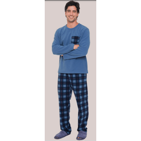 Pijama-Masculino-Adulto-com-Detalhe-Azul---Bocejinho---5060